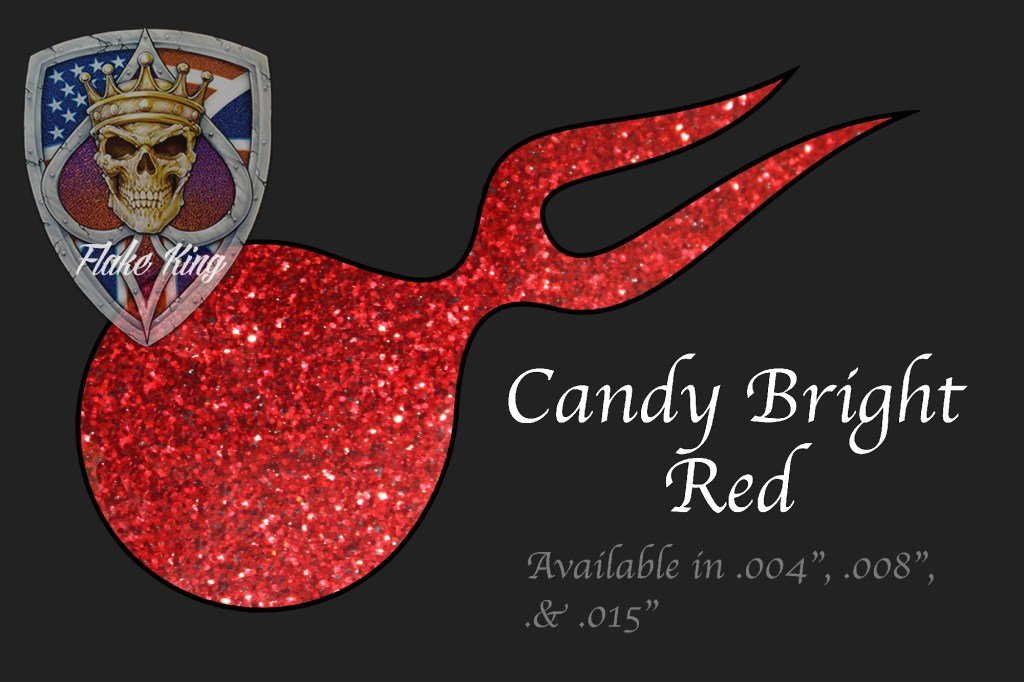 Candy Bright Red Metal Flake