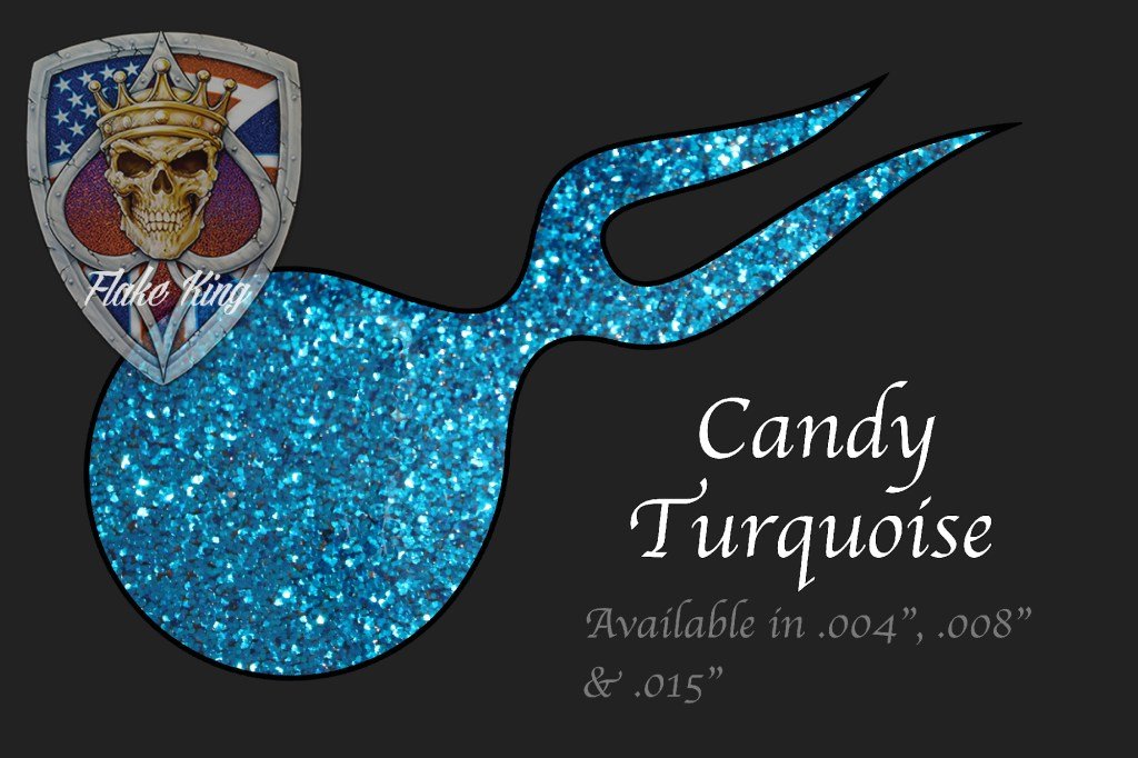 Candy Turquoise Blue Metal Flake