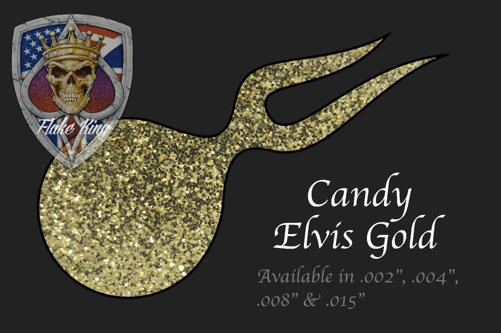 Candy Elvis Gold Metal Flake