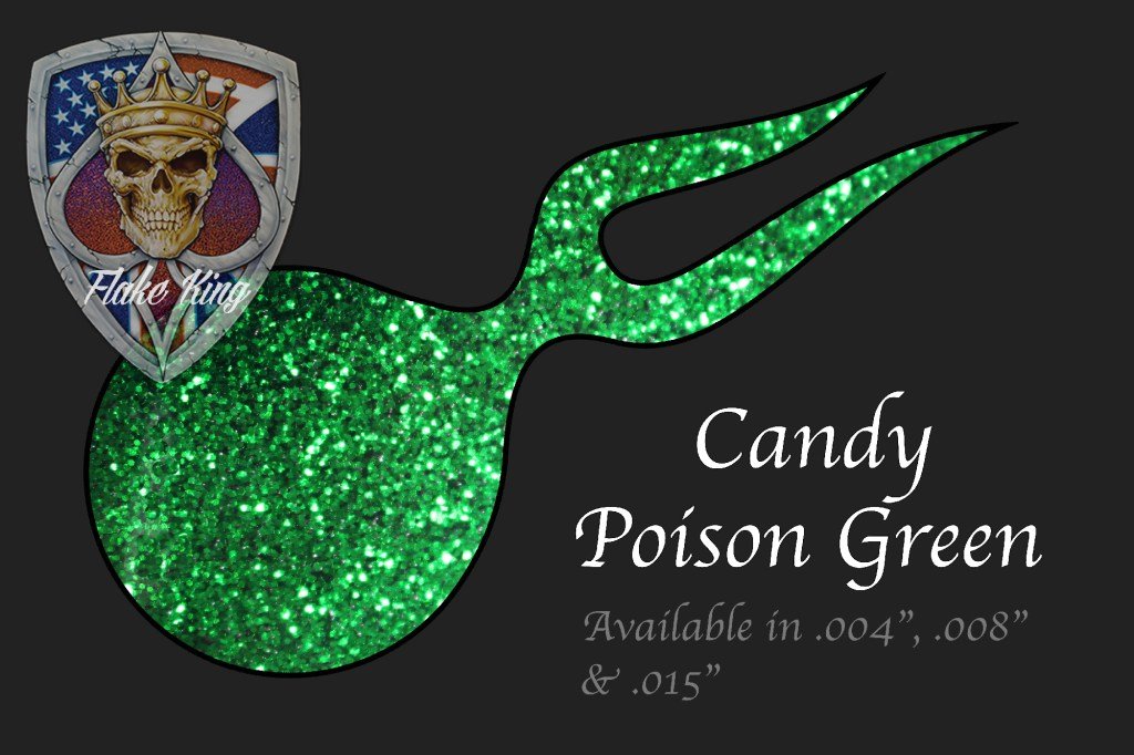 Candy Poison Green Metal Flake